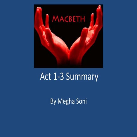 Shakespeare: Macbeth | PPTX
