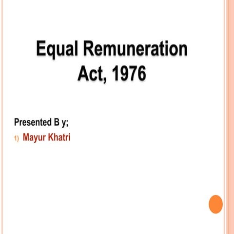 Equal Remuneration Act, 1976