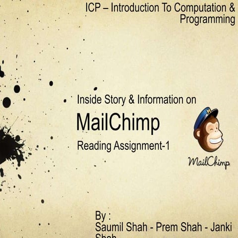 Mailchimp Introduction | PPTX