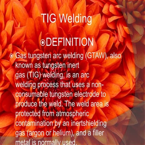 TIG Welding (Tungsten Inert Gas Welding) 