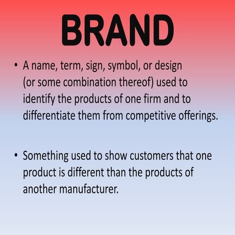 Branding and Packaging