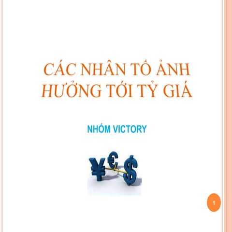 CHƯƠNG 2B_CÁC NHÂN TỐ TÁC ĐỘNG ĐẾN TỶ GIÁ
