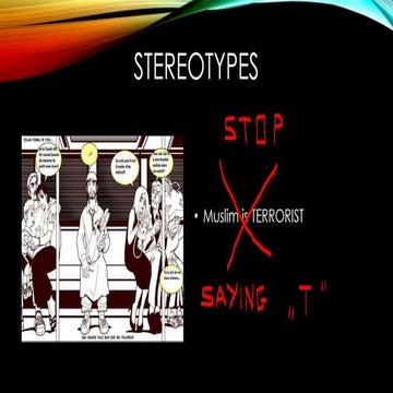 Stereotypes about USA and SA (Saudi Arabi). Overall MUSLIMS 
