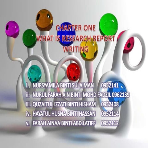 WHAT IS RESEARCH REPORT WRITING