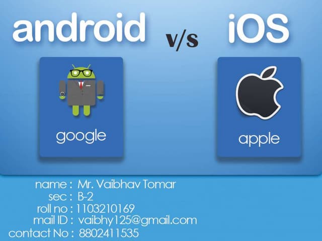 Android Vs iOS
