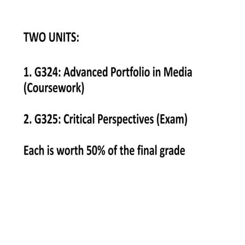A2 coursework outline 