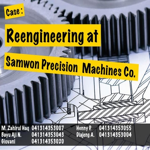 Reengineering at Samwon Precision Machines Co.