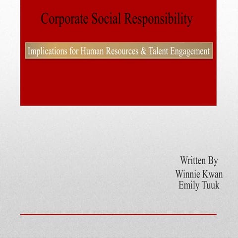 Corporate Social Responsibility