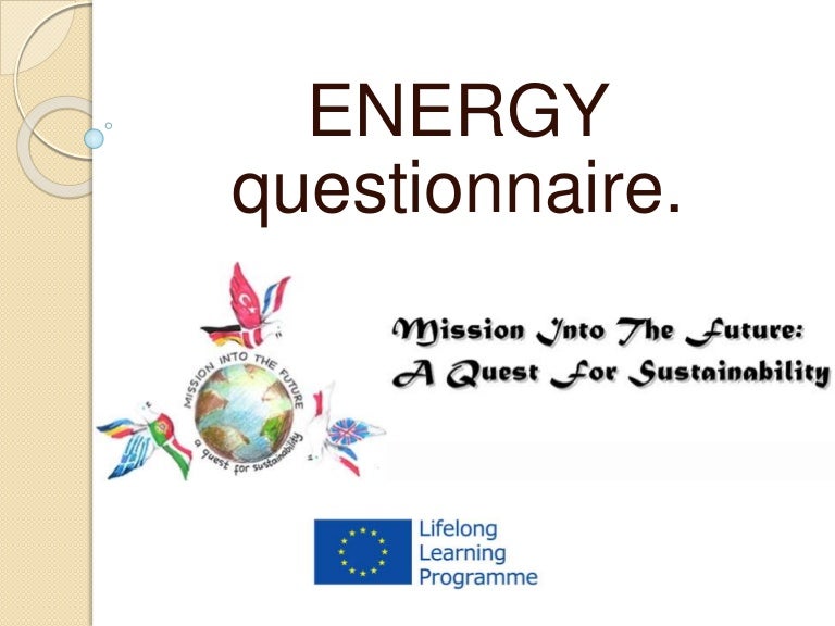 ENERGY QUESTIONNAIRE