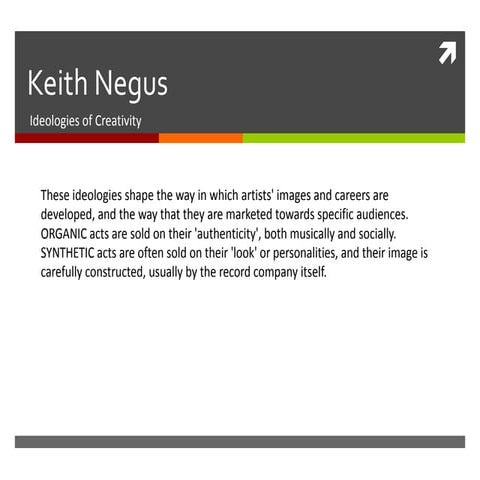Negus Organic And Synthetic Ideologies | PPT