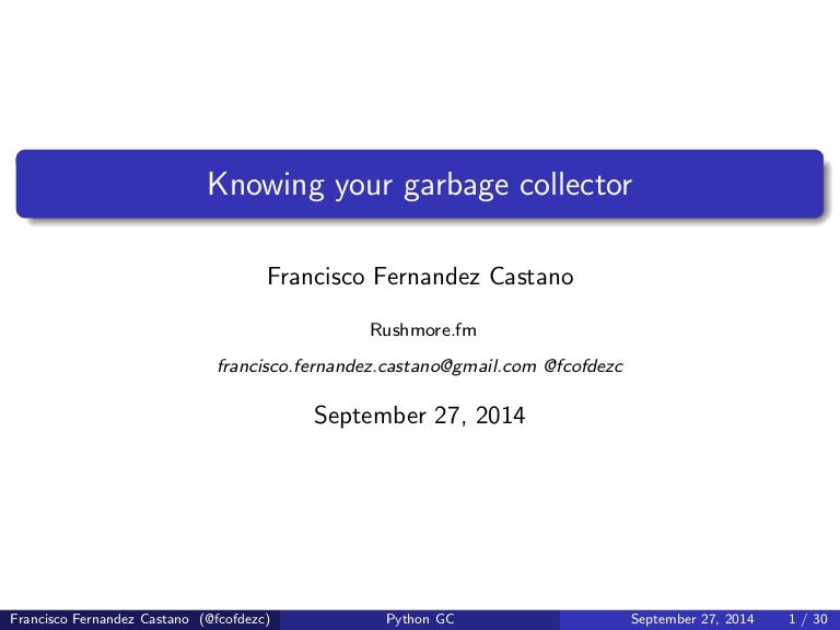 garbage collector python 3