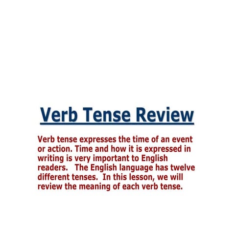 tenses