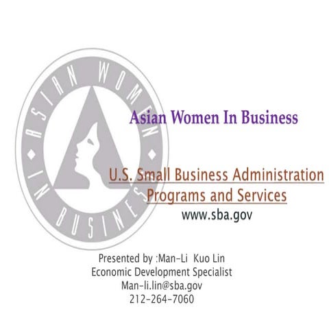 U.S. Small Business Administration Programs 