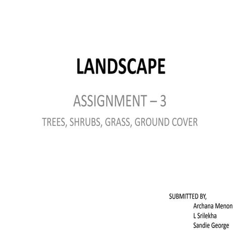 landscape- types plants-tree-shrubs