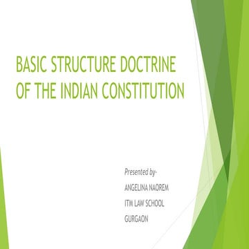 Basic Structure Doctrine of Indian  Constitution