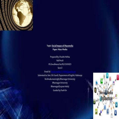 Social impact of Massmedia