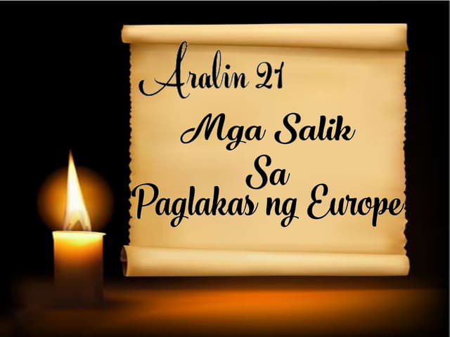 Mga Salik sa Paglakas ng Europe
