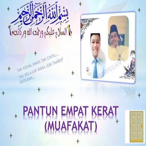 Pantun Empat Kerat (MUAFAKAT)