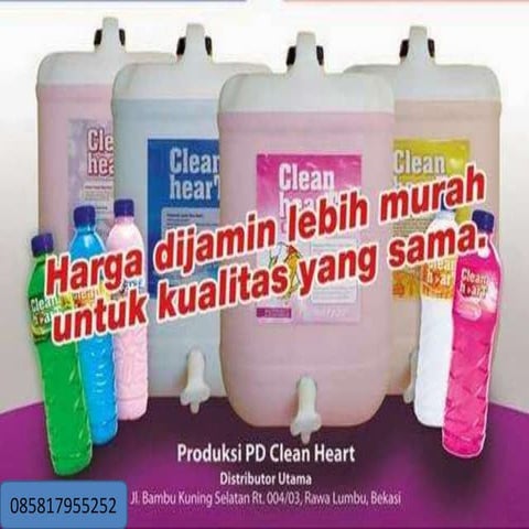 mencuci dengan sabun clean heart