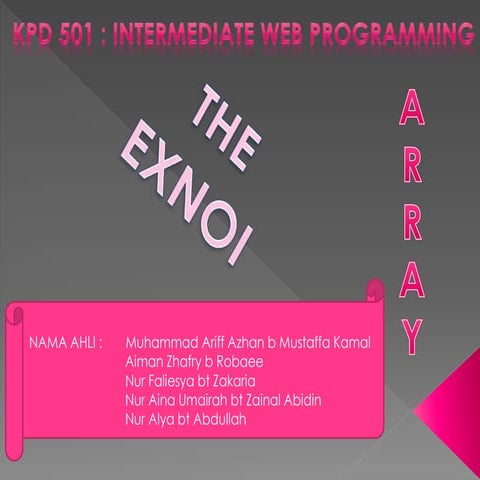 ARRAY | PPT