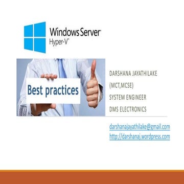 Hyper-v Best Practices