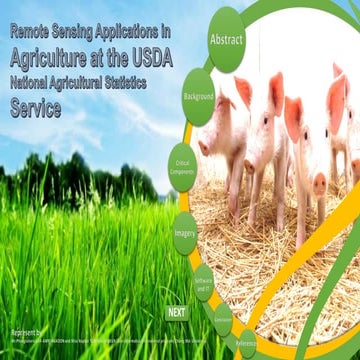 Remote Sensing Applications in Agriculture at the USDA National ...
