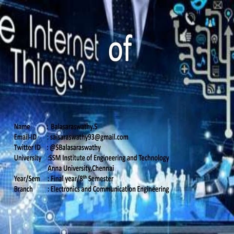 Internet of things | PPTX