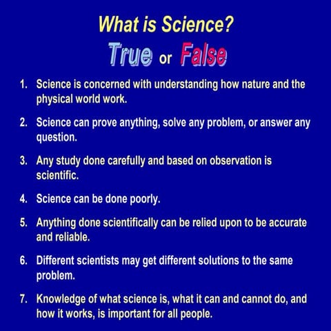 What is Science?