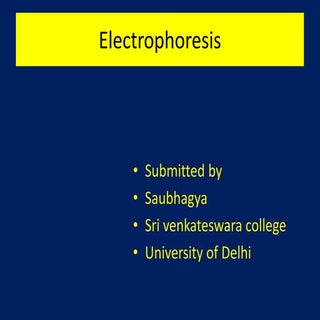electrophoresis