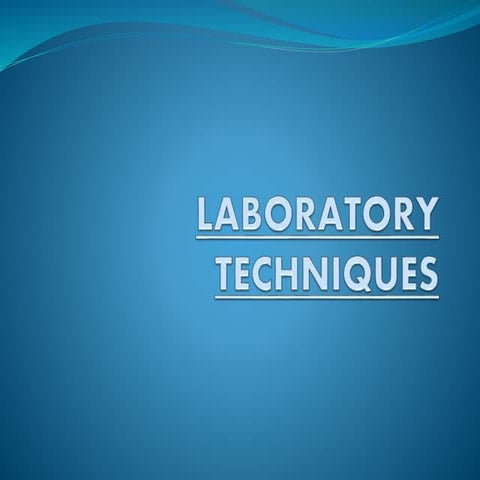 laboratory techniques 