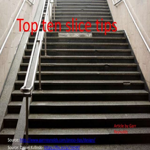 Top ten slide tips 