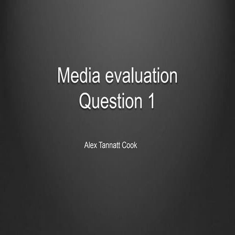 Evaluation Questions 1