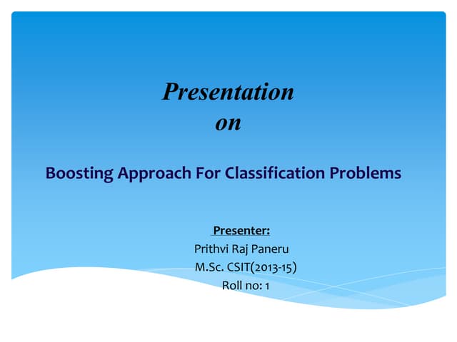 boosting algorithm