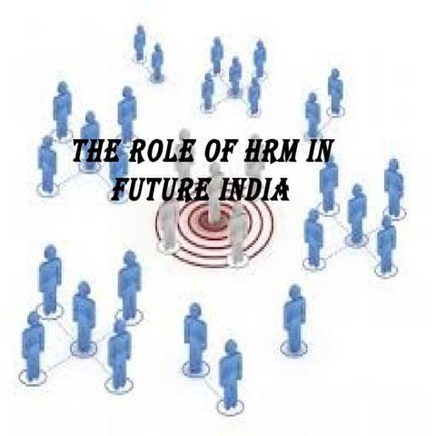 role of HRM IN FUTURE INDIA
