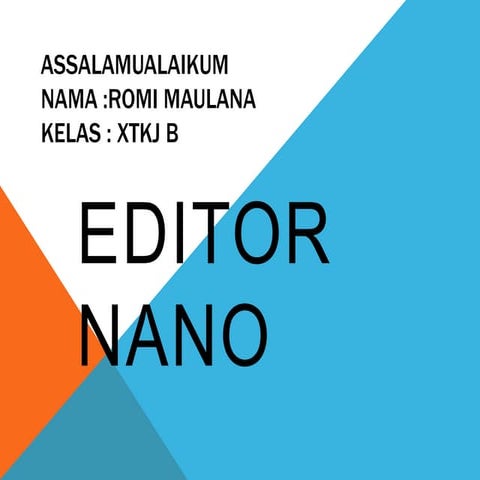 Editor Nano