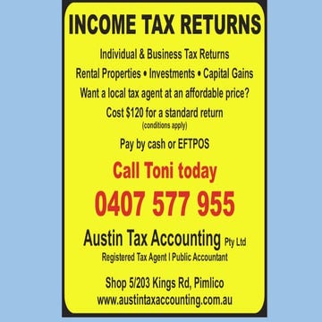 Austin Tax Accounting 0407 577 955
