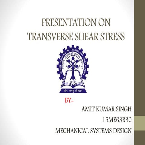 Transverse shear stress