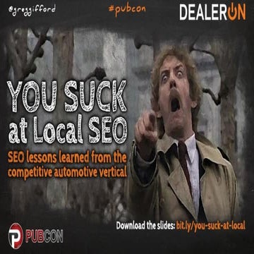 You Suck at Local SEO