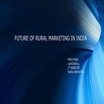 future of rural market in india