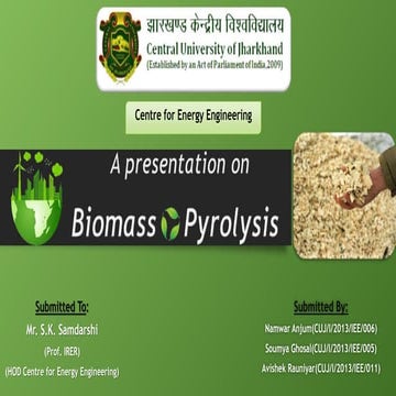 Biomass Pyrolysis