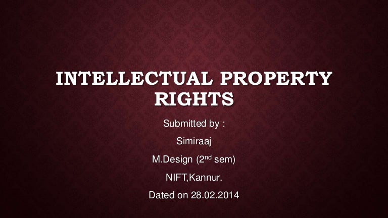 Intellectual Property Protection For Fashion Design Intellectual Property Protection For Fashion Design