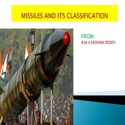 Presentation ON MISSILES AND ITS CLASSIFICATION