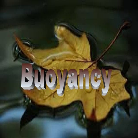 ppt on buoyancy