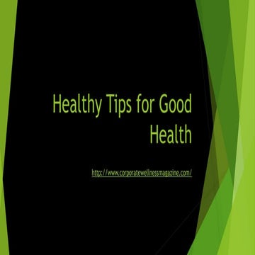 Health and wellness for seniors | PPTX