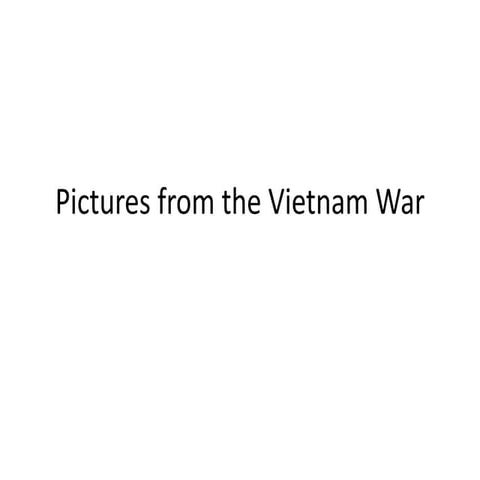 Vietnam War Pictures