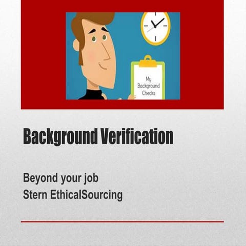 Background Verification: Beyond Your Job