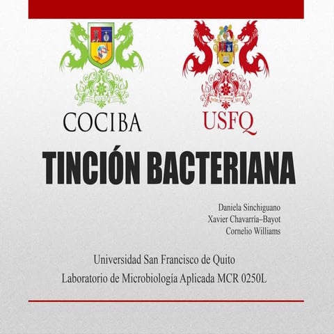 Tinción Bacteriana. Tinción Simple, Tinción Diferencial (Tinción GRAM, Tinció...