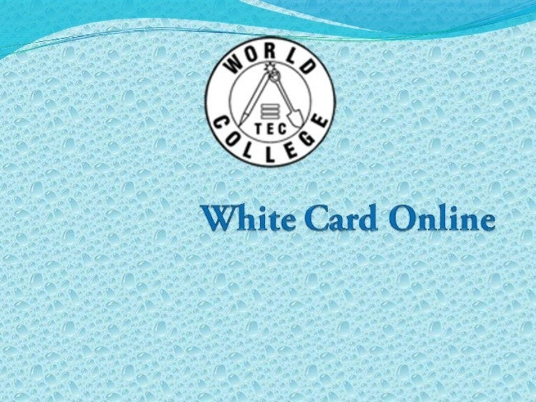 White Card Online Training White Card Victoria