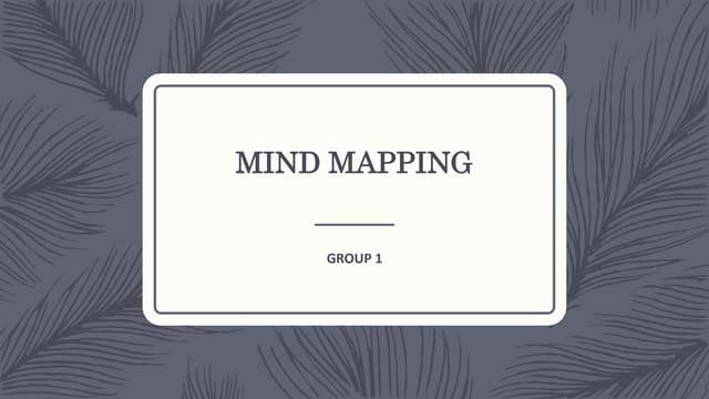 MIND MAPPING