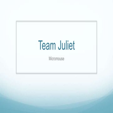 TEAM JULIET 2016 PRESENTATION